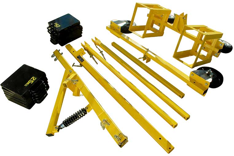A-Frame Trolley component parts