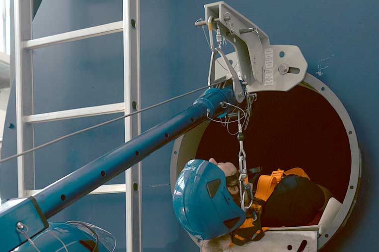 Genesi Flange Anchor Point in use