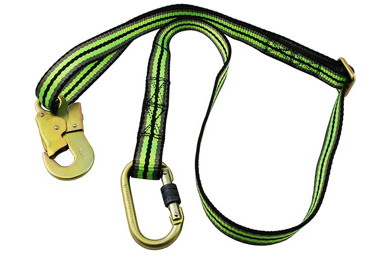 Restraint Kernmantle Rope Lanyard - Thimble Eye - B & W Lifting